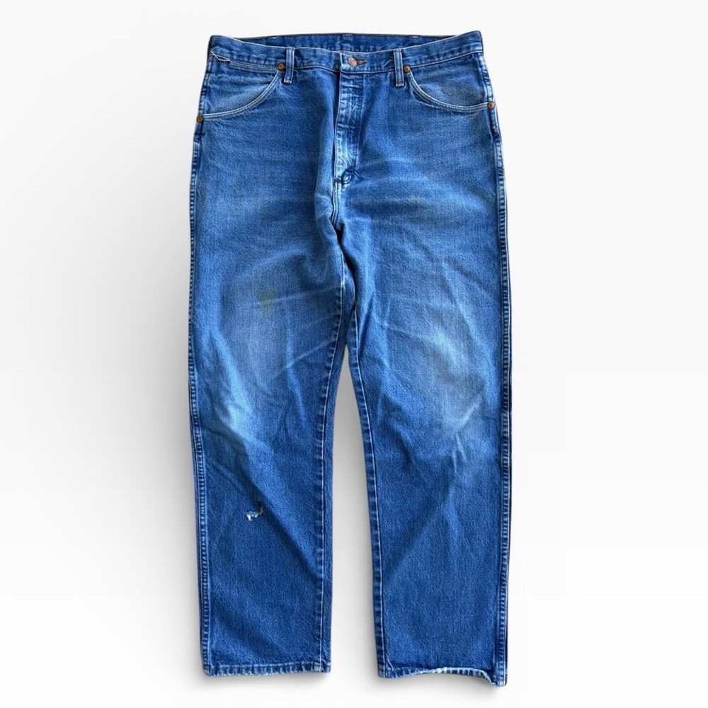 Vintage 90s Wrangler Bootcut Jeans Made in USA Faded 36x31